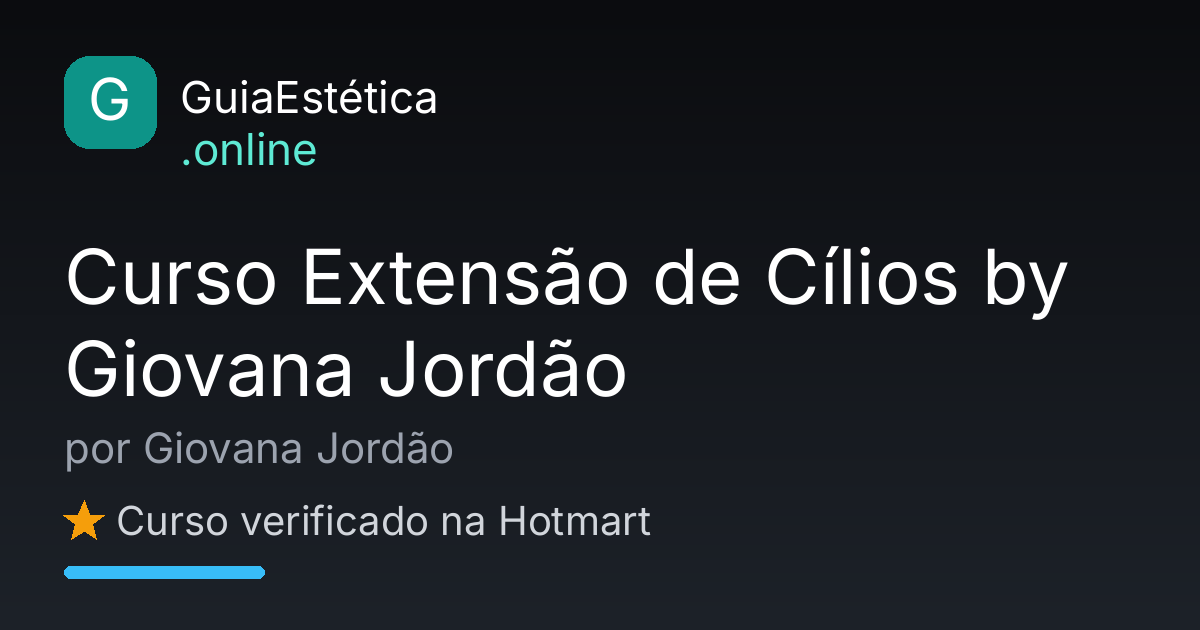 Imagem de destaque: Curso Extensão de Cílios by Giovana Jordão