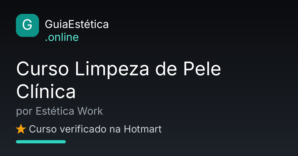 Imagem de destaque: Curso Limpeza de Pele Clínica (Pele de Porcelana)